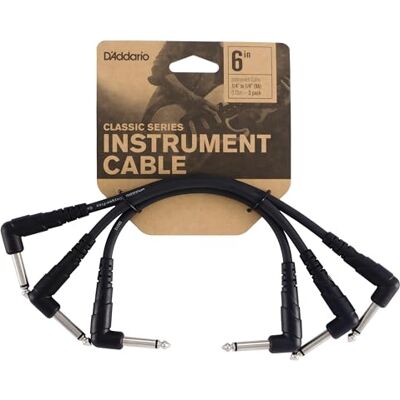 Waves D'Addario Gitarren Patchkabel 0.5 ft Right Angle, 3er-Pack D'Addario Patchkabel bieten sauberes Signal, kompakte Pedalboard-Verlegung, robuste Stecker und zuverlässige Bühnenleistung. Waves D'Addario Gitarren Patchkabel 0.5 ft Right Angle, 3er-Pack D'Addario Patchkabel bieten sauberes Signal, kompakte Pedalboard-Verlegung, robuste Stecker und zuverlässige Bühnenleistung.