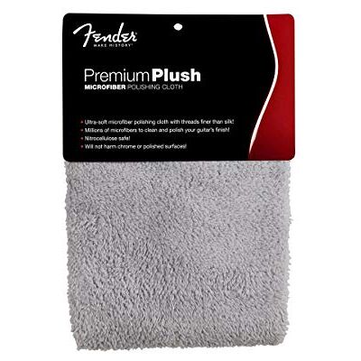 Fender 099-0525-000 Premium Plush Microfiber Polishing Cloth, Gray Fender 099-0525-000 Premium Plush Microfiber Polishing Cloth, Gray