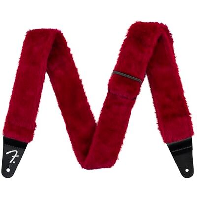 Fender Supersoft Strap Poodle Plush Red Gitarrengurt Fender Supersoft Strap Poodle Plush Red Gitarrengurt