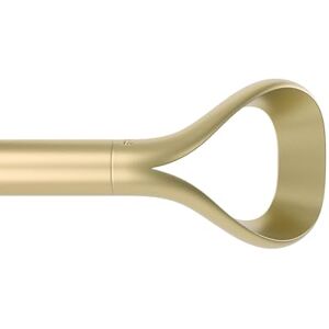 Umbra Loop Ausziehbare Vorhangstange mit D25mm, Verstellbare Länge 107-305 cm, Set inkl. Endstücke und Befestigungsmaterial, Gold Umbra Loop Ausziehbare Vorhangstange mit D25mm, Verstellbare Länge 107-305 cm, Set inkl. Endstücke und Befestigungsmaterial, Gold