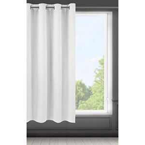EUROFIRANY Logan Weiße Vorhang - Lichtblocker - 140x175 cm EUROFIRANY Logan Weiße Vorhang - Lichtblocker - 140x175 cm
