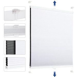 Sekey Wabenplissee Ohne Bohren Verdunkelung Rollo 100% verdunkelnd Blickdicht, Klemmfix, Aluminiumschiene, ZWeißeitig wählbar in Weiß & Grau 75x120cm (BxH) Sekey Wabenplissee Ohne Bohren Verdunkelung Rollo 100% verdunkelnd Blickdicht, Klemmfix, Aluminiumschiene, ZWeißeitig wählbar in Weiß & Grau 75x120cm (BxH)