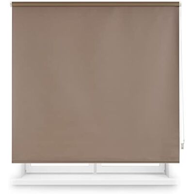 INTERBLIND Verdunkelungsrollo, glatt, Premium, Größe 100 x 230 cm Breite x 230 cm Höhe, Verdunkelungsrollo, Stoffmaß 97 x 225 cm, Thermorolo, Taupe, Isolierung von Licht, Kälte und Wärme INTERBLIND Verdunkelungsrollo, glatt, Premium, Größe 100 x 230 cm Breite x 230 cm Höhe, Verdunkelungsrollo, Stoffmaß 97 x 225 cm, Thermorolo, Taupe, Isolierung von Licht, Kälte und Wärme