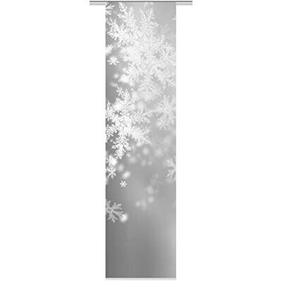 Home Fashion 86092-703 Schiebvorhang Digitaldruck Flocke, Dekostoff-Seidenoptik, 245 x 60 cm, grau Home Fashion 86092-703 Schiebvorhang Digitaldruck Flocke, Dekostoff-Seidenoptik, 245 x 60 cm, grau