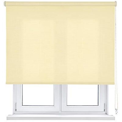 Kaaten - Elfenbein Shantung Rolloblick - Fensterabdeckung Kaaten - Elfenbein Shantung Rolloblick - Fensterabdeckung