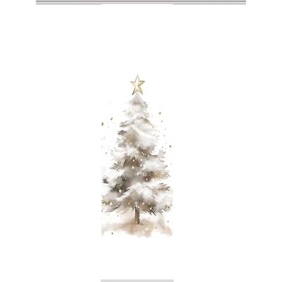HOME WOHNIDEEN Schiebevorhang Dekostoff Seidenoptik Digitaldruck Christmas Tree inkl. Paneelwagen und Aluklemmleiste, 245 x 60 cm HOME WOHNIDEEN Schiebevorhang Dekostoff Seidenoptik Digitaldruck Christmas Tree inkl. Paneelwagen und Aluklemmleiste, 245 x 60 cm