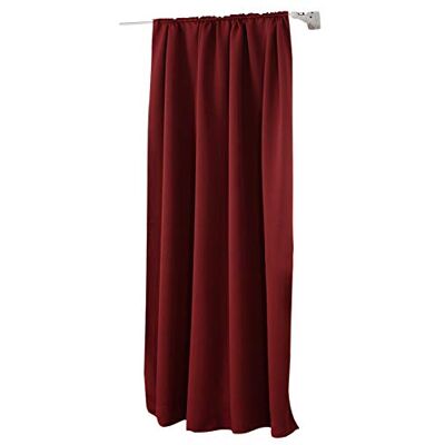 WOLTU Verdunklungsvorhänge mit Kräuselband Blickdicht 135x225cm Bordeaux WOLTU Verdunklungsvorhänge mit Kräuselband Blickdicht 135x225cm Bordeaux