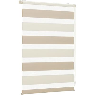 Sekey Doppelrollo Klemmfix ohne Bohren für Fenster, Zweifarbig Doppelrollo 80 cm breit, Duo Rollo Jalousie Sonnenschutz, 80x100cm, Beige & Braun Sekey Doppelrollo Klemmfix ohne Bohren für Fenster, Zweifarbig Doppelrollo 80 cm breit, Duo Rollo Jalousie Sonnenschutz, 80x100cm, Beige & Braun