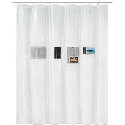 Kleine Wolke Duschvorhang PEVA Pocket Clear 180 x 200 cm Kleine Wolke Duschvorhang PEVA Pocket Clear 180 x 200 cm