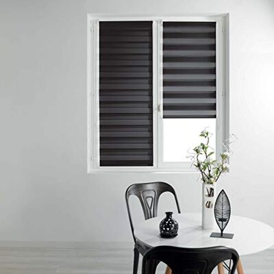 Douceur d'Intérieur Day and Night Rollo, Baumwolle, Daynight Black, 45 x 180 cm Douceur d'Intérieur Day and Night Rollo, Baumwolle, Daynight Black, 45 x 180 cm