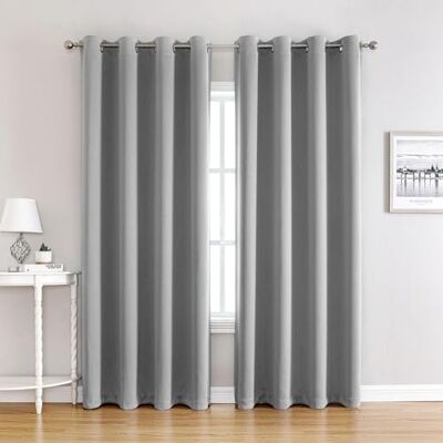Sekey Gardine Verdunkelungsvorhang 1PC B140 x H225 cm Blickdicht Polyester mit Thermofunkltion, Ösen Aufhängung Sekey Gardine Verdunkelungsvorhang 1PC B140 x H225 cm Blickdicht Polyester mit Thermofunkltion, Ösen Aufhängung
