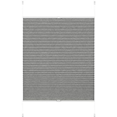 Gardinia EASYFIX Plissee Lilly Green zum Klemmen, Ohne Bohren, Sichtschutz, Blendschutz, Blickdichtes Faltrollo, Verdunkelung, Recycling Stoff, Grau, 70 x 130 cm (BxH) Gardinia EASYFIX Plissee Lilly Green zum Klemmen, Ohne Bohren, Sichtschutz, Blendschutz, Blickdichtes Faltrollo, Verdunkelung, Recycling Stoff, Grau, 70 x 130 cm (BxH)