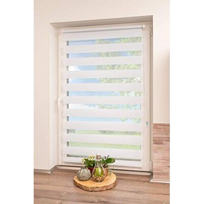 Khome K-home Doppelrollo verspannt, Weiß, 30 x 150 cm Khome K-home Doppelrollo verspannt, Weiß, 30 x 150 cm