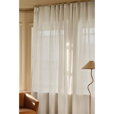 Jotex LINA Linen-Mix Extra Breit 270cm Multifunktionsgardine – Hochwertige Halbtransparente Leinen und Baumwolle Vorhang (1er Pack) Naturweiß, 270 x 300cm Jotex LINA Linen-Mix Extra Breit 270cm Multifunktionsgardine – Hochwertige Halbtransparente Leinen und Baumwolle Vorhang (1er Pack) Naturweiß, 270 x 300cm