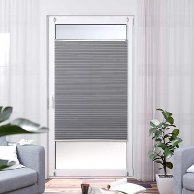 Khome Plissee Thermo ELSA von K-home 80 x 210, Grau/Silberne Rückseite Khome Plissee Thermo ELSA von K-home 80 x 210, Grau/Silberne Rückseite