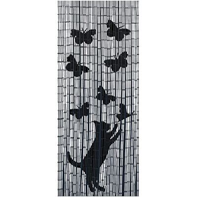 Maximex Türvorhang Bambus, Motiv-Vorhang 90 x 200 cm für Wohnung, Balkon & Terrasse, dekorativer Sicht- und Insektenschutz aus Bambus, ansprechendes Design mit Katze und Schmetterlingen Maximex Türvorhang Bambus, Motiv-Vorhang 90 x 200 cm für Wohnung, Balkon & Terrasse, dekorativer Sicht- und Insektenschutz aus Bambus, ansprechendes Design mit Katze und Schmetterlingen