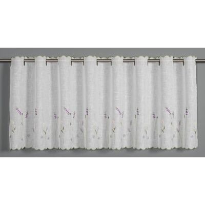 Gardinia Sehlbach Bistrogardine Voile Stickerei Lavendel, Weiß, 150 x 45 cm Bistrogardine, Elegante Stickerei, Lichtdurchlässig, Blickdicht, Einfache Befestigung, Öko-Tex Zertifiziert Gardinia Sehlbach Bistrogardine Voile Stickerei Lavendel, Weiß, 150 x 45 cm Bistrogardine, Elegante Stickerei, Lichtdurchlässig, Blickdicht, Einfache Befestigung, Öko-Tex Zertifiziert