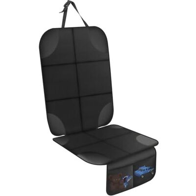 AiQInu Autositzschoner für Kindersitzunterlage, Sitzschoner Auto Kindersitz Rutschfester und Wasserdichter mit Dicker Polsterung und 2 Netztaschen für Ledersitze AiQInu Autositzschoner für Kindersitzunterlage, Sitzschoner Auto Kindersitz Rutschfester und Wasserdichter mit Dicker Polsterung und 2 Netztaschen für Ledersitze