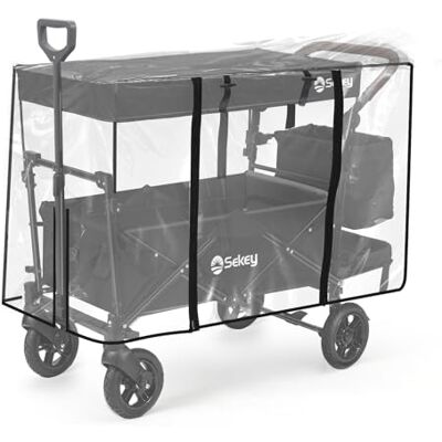 Sekey Bollerwagen Regenschutz für Bollerwagen Faltbar mit Dach, Bollerwagen Zubehör Regenabdeckung aus Hochwertigem Eva-Material, 110 * 60 * 75 cm【Bollerwagen Nicht enthalten】 Sekey Bollerwagen Regenschutz für Bollerwagen Faltbar mit Dach, Bollerwagen Zubehör Regenabdeckung aus Hochwertigem Eva-Material, 110 * 60 * 75 cm【Bollerwagen Nicht enthalten】