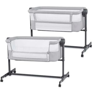 Kinderkraft NESTEE UP 2 Beistellbett 2 in 1, Kinderreisebett mit Matratze Laken, 5-stufige Matratzenhöhenverstellung, 4 Rädern mit Bremse, Weichen Material, Leichte Konstruktion, Grau Kinderkraft NESTEE UP 2 Beistellbett 2 in 1, Kinderreisebett mit Matratze Laken, 5-stufige Matratzenhöhenverstellung, 4 Rädern mit Bremse, Weichen Material, Leichte Konstruktion, Grau