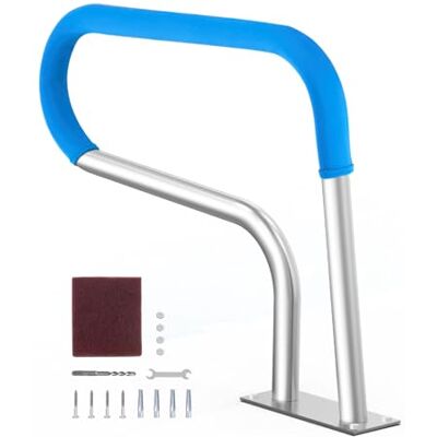 VEVOR Pool-Handlauf, 805 x 100 x 585 mm, Pooleinstieg Edelstahl mit Grundplatte für Innen-/Außenpools, Einstieghilfe für Schwimmbäder, rostfreier Haltegriff mit Griffabdeckung & Zubehör für Spas VEVOR Pool-Handlauf, 805 x 100 x 585 mm, Pooleinstieg Edelstahl mit Grundplatte für Innen-/Außenpools, Einstieghilfe für Schwimmbäder, rostfreier Haltegriff mit Griffabdeckung & Zubehör für Spas