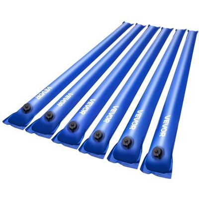 VEVOR Pool Beschwerungssack, 6 Packungen à 121 cm, 0,4 mm Dicke PVC-Säcke mit Gewichten mit auslaufsicherem Schraubverschluss, Wassersäcke zur Befestigung von Poolabdeckungen im Winter, blau VEVOR Pool Beschwerungssack, 6 Packungen à 121 cm, 0,4 mm Dicke PVC-Säcke mit Gewichten mit auslaufsicherem Schraubverschluss, Wassersäcke zur Befestigung von Poolabdeckungen im Winter, blau