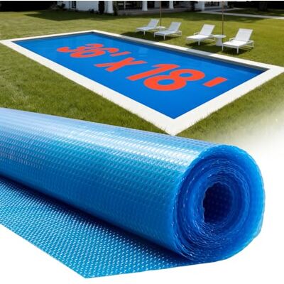 VEVOR Pool Solarfolie, 10972x5486 mm, Solarplane, 0,2 mm Pools Solardecke mit Luftpolster- & PE-Material, Wärmeabsorption tagsüber, Wärmespeicherung nachts, Solarabdeckungen, blau VEVOR Pool Solarfolie, 10972x5486 mm, Solarplane, 0,2 mm Pools Solardecke mit Luftpolster- & PE-Material, Wärmeabsorption tagsüber, Wärmespeicherung nachts, Solarabdeckungen, blau