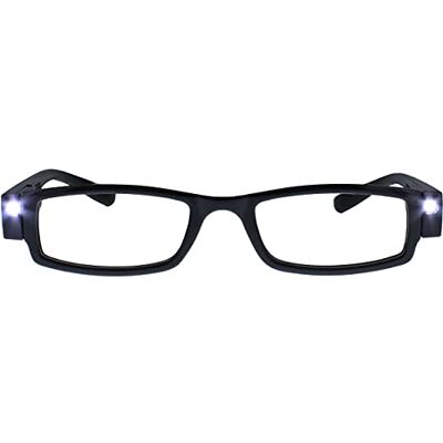 Opulize Schwarze LED-Lesebrille - Unisex - +1,50 Opulize Schwarze LED-Lesebrille - Unisex - +1,50