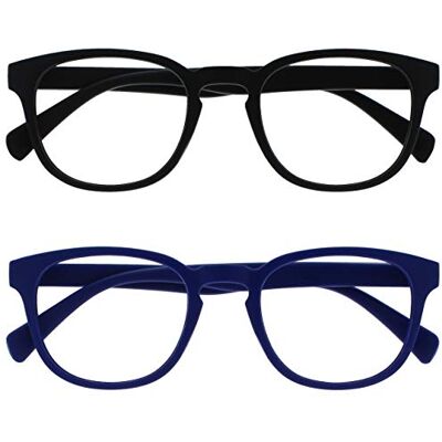 Opulize Pop Lesebrille - 2er Pack, Keck, Rund, Mattrahmen, +2,50 Opulize Pop Lesebrille - 2er Pack, Keck, Rund, Mattrahmen, +2,50