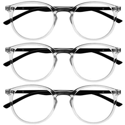 Opulize Blaulicht Blockierende Lesebrille - Groß - BBB60-C +1,00 Opulize Blaulicht Blockierende Lesebrille - Groß - BBB60-C +1,00
