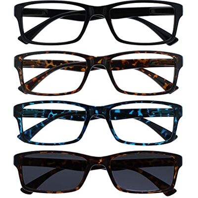 The Reading Glasses Company Lesebrillen - unisex-Set mit 4 - UV400-Schutz The Reading Glasses Company Lesebrillen - unisex-Set mit 4 - UV400-Schutz