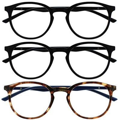 Opulize Met Blaulichtblockierende Lesebrille - Unisex - Groß Opulize Met Blaulichtblockierende Lesebrille - Unisex - Groß