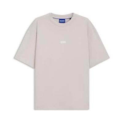 HUGO Herren Nalono Loose-Fit T-Shirt aus Baumwolle mit Logo-Artwork hinten HUGO Herren Nalono Loose-Fit T-Shirt aus Baumwolle mit Logo-Artwork hinten