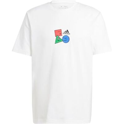 Adidas Herren Positivity Shapes Graphic Tee Kurzarm-Grafik-T-Shirt Adidas Herren Positivity Shapes Graphic Tee Kurzarm-Grafik-T-Shirt