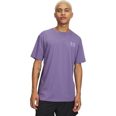 Under Armour Herren Logo-T-Shirt Für Die Linke Brust, Green Under Armour Herren Logo-T-Shirt Für Die Linke Brust, Green