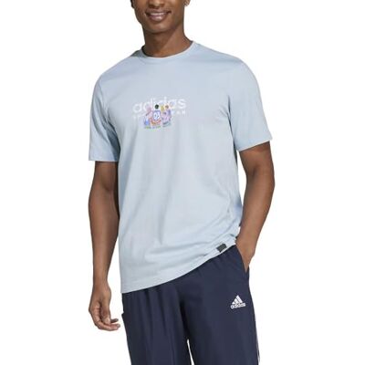 Adidas Herren Codes Linear Graphic Tee Kurzarm-Grafik-T-Shirt Adidas Herren Codes Linear Graphic Tee Kurzarm-Grafik-T-Shirt