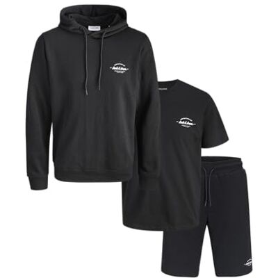 JACK & JONES Herren Jjbrandon Sweat Hood Set Mp JACK & JONES Herren Jjbrandon Sweat Hood Set Mp