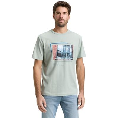 TOM TAILOR Herren T-Shirt mit Fotoprint TOM TAILOR Herren T-Shirt mit Fotoprint