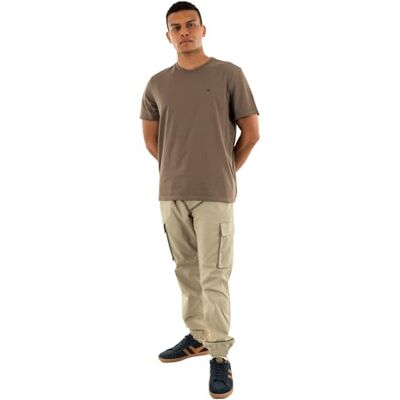 Calvin Herren T-Shirt Kurzarm Smooth Solid Tee mit Rundhalsausschnitt Calvin Herren T-Shirt Kurzarm Smooth Solid Tee mit Rundhalsausschnitt