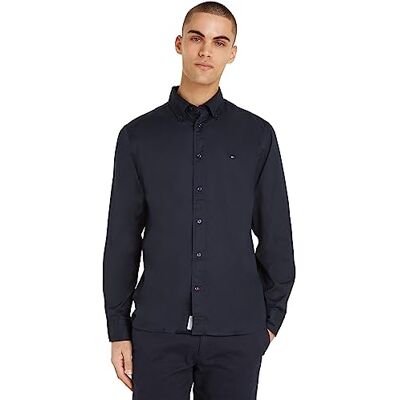 Tommy Hilfiger Herren Hemd Flex Poplin Mini Tartan Shirt mit Spitzkragen Tommy Hilfiger Herren Hemd Flex Poplin Mini Tartan Shirt mit Spitzkragen