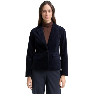 TOM TAILOR Damen 1048643 Blazer in Samt-Optik TOM TAILOR Damen 1048643 Blazer in Samt-Optik