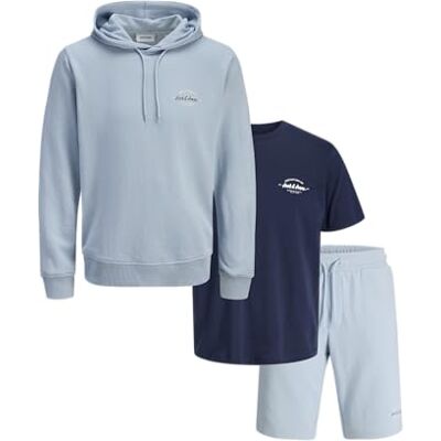 JACK & JONES Herren Jjbrandon Sweat Hood Set Mp JACK & JONES Herren Jjbrandon Sweat Hood Set Mp
