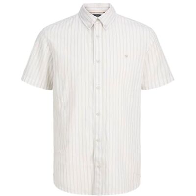 JACK & JONES Herren Jprblusummer Lin. Bl. Shield Ss Shirt Sn JACK & JONES Herren Jprblusummer Lin. Bl. Shield Ss Shirt Sn