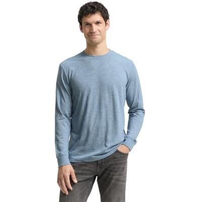 TOM TAILOR Herren 1048631 Langarmshirt mit Streifenmuster TOM TAILOR Herren 1048631 Langarmshirt mit Streifenmuster