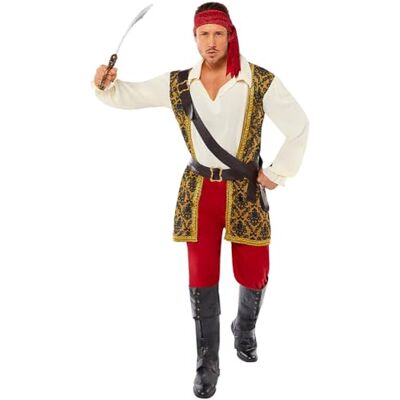 amscan (PKT) (9911039) Adult Mens Pirate Shipmate Costume (Extra Large) amscan (PKT) (9911039) Adult Mens Pirate Shipmate Costume (Extra Large)