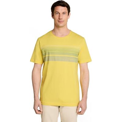 TOM TAILOR Herren 1052133 T-Shirt mit Print auf der Brust TOM TAILOR Herren 1052133 T-Shirt mit Print auf der Brust