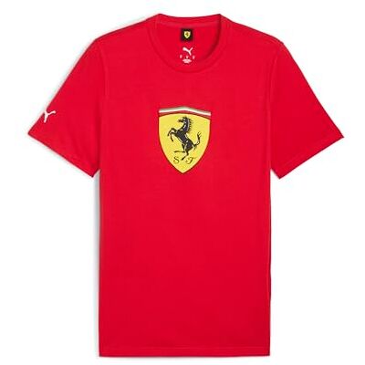 Puma Herren Scuderia Ferrari Sportswear Coloured Shield T-Shirt Puma Herren Scuderia Ferrari Sportswear Coloured Shield T-Shirt