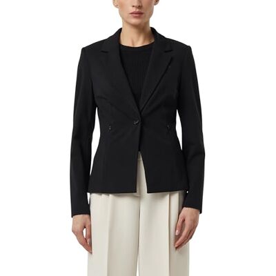 COMMA Taillierter Blazer aus weichem Jersey mit Reißverschlusstaschen COMMA Taillierter Blazer aus weichem Jersey mit Reißverschlusstaschen