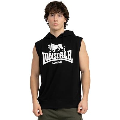 Lonsdale Herren ärmelloses Sweatshirt mit Kapuze Normale Passform BIGNOR Lonsdale Herren ärmelloses Sweatshirt mit Kapuze Normale Passform BIGNOR