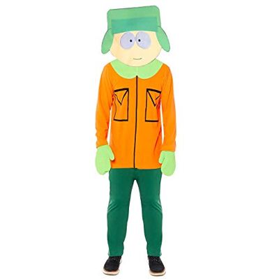amscan Erwachsenenkostüm Kyle aus South Park, Fleece-Jumpsuit mit angenähten Fäustlingen, Maske, Serie, Motto-Party, Karneval, Fasching amscan Erwachsenenkostüm Kyle aus South Park, Fleece-Jumpsuit mit angenähten Fäustlingen, Maske, Serie, Motto-Party, Karneval, Fasching